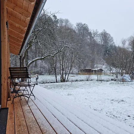 Holzhaus Mit Kamin - Am Forellenfluss Feriehus *