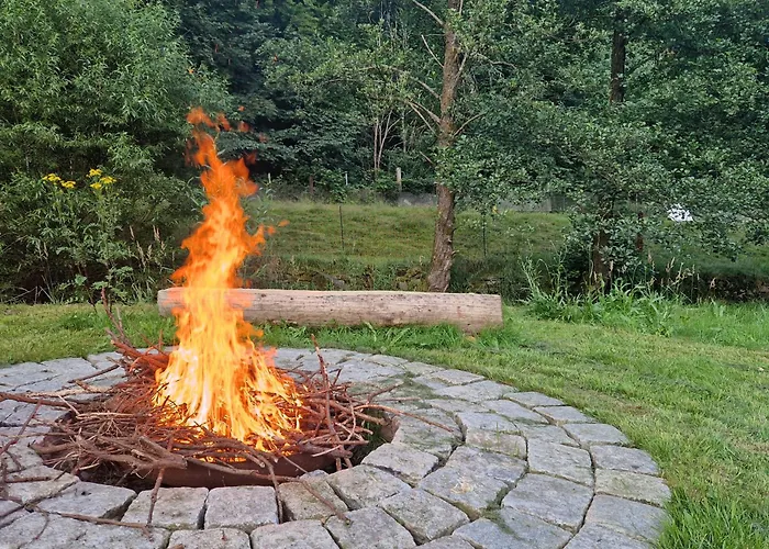 Holzhaus Mit Kamin - Am Forellenfluss *