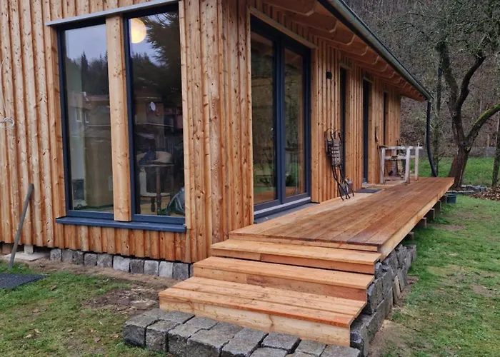 Holzhaus Mit Kamin - Am Forellenfluss *